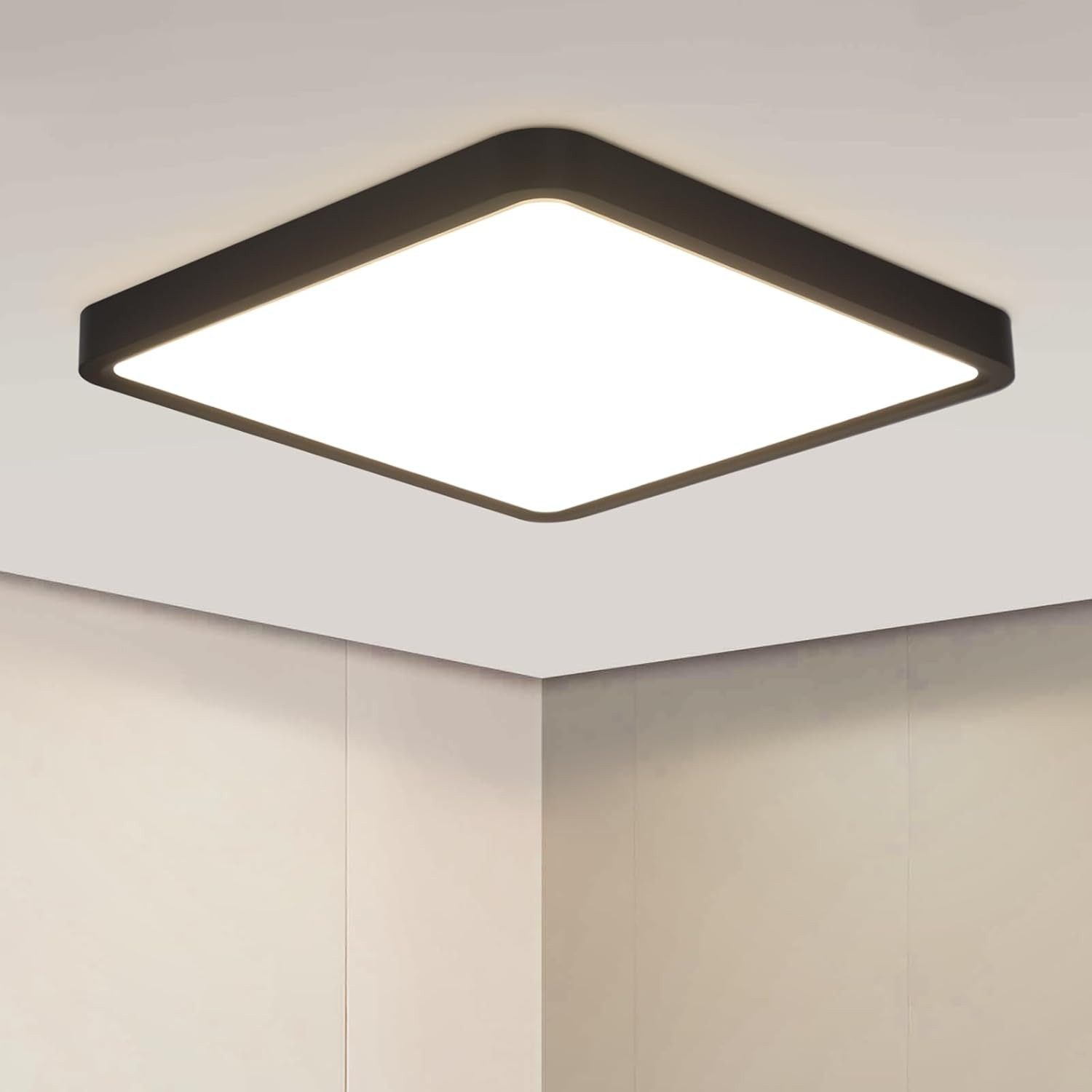 Nettlife LED Panel Badezimmer Flach Deckenleuchte 23CM 18W/30CM 24W 4000K, LED fest integriert, Neutralweiß, Schlafzimmer Badezimmer Küche Flur