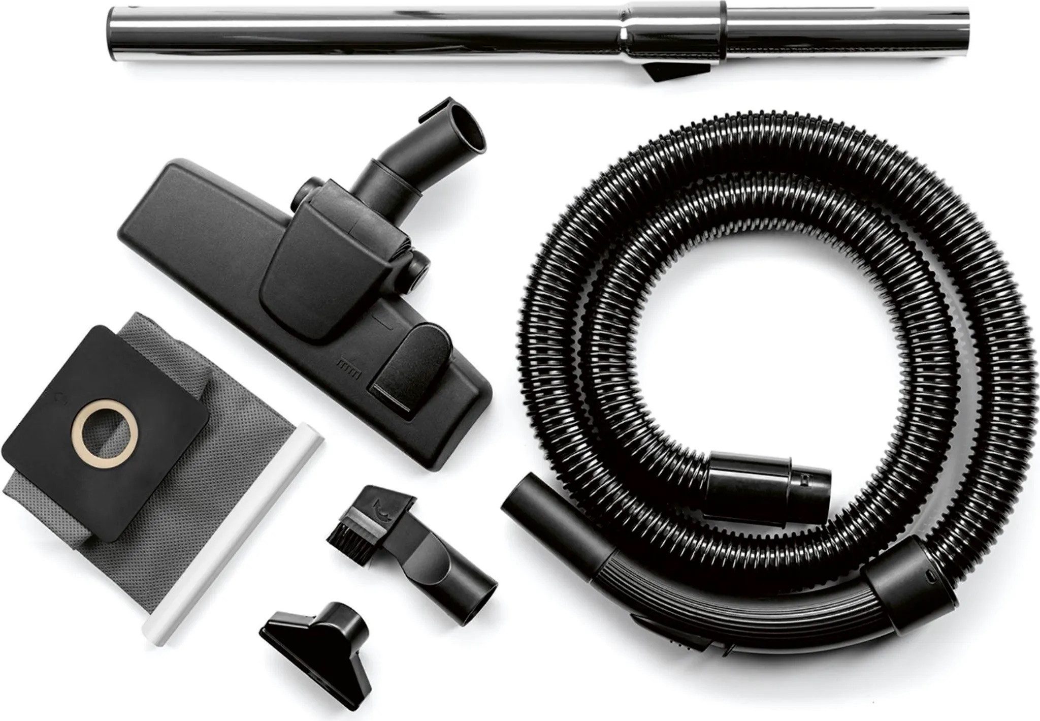 CLEANmaxx Bodenstaubsauger 14978, 800 W, mit Beutel, Mit wiederverwendbarem Staubbeutel, Mini Polsterdüse, & Kombi Aufsatz