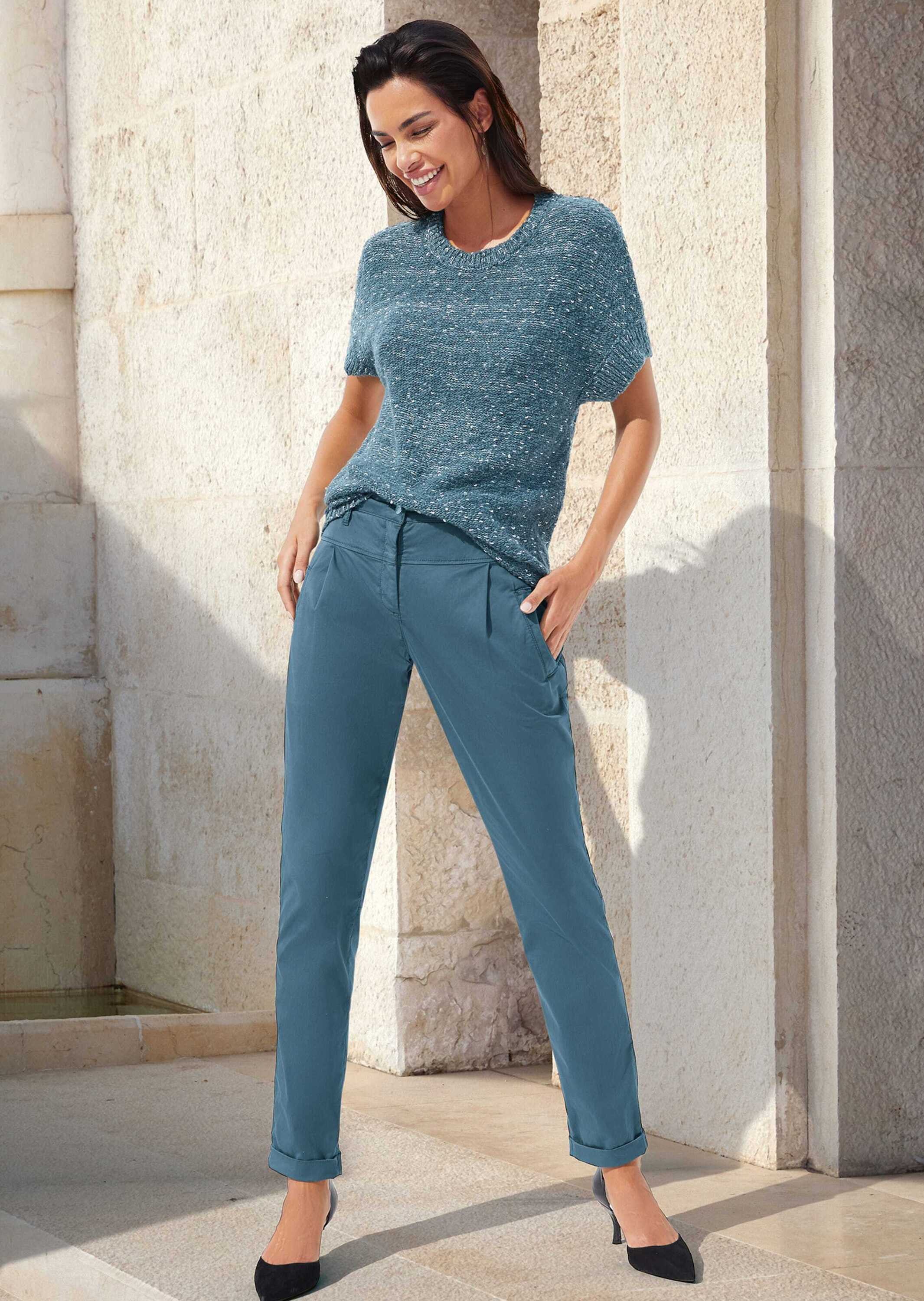 MADELEINE Chinos Chino-Hose mit Bundfalten günstig online kaufen