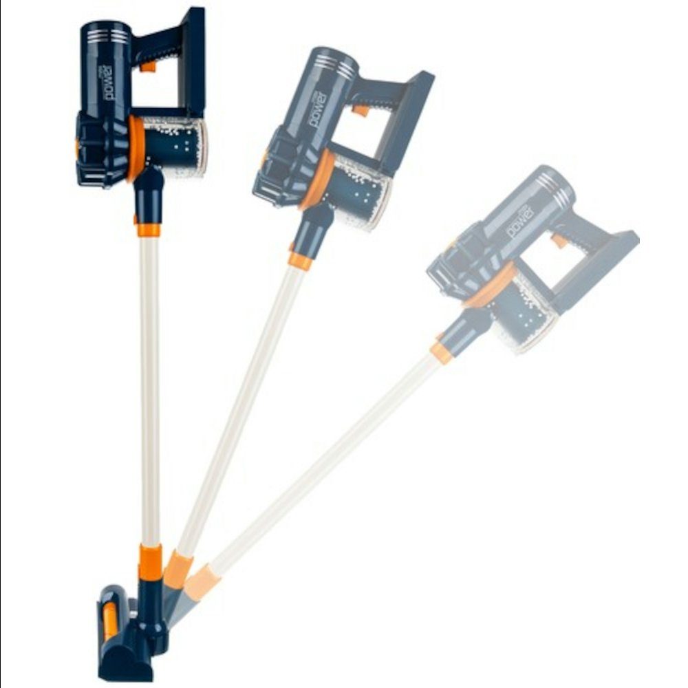 ISO TRADE Lernspielzeug 2-in-1 Kinderstaubsauger (Spar-Set, 1-St., Stielstaubsauger sauber machen), bis zu 3 verschiedene austauschbare Spitzen