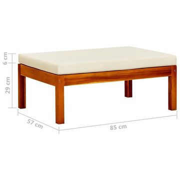 vidaXL Hocker Gartenhocker 2 Stk. Massivholz Akazie (2 St)