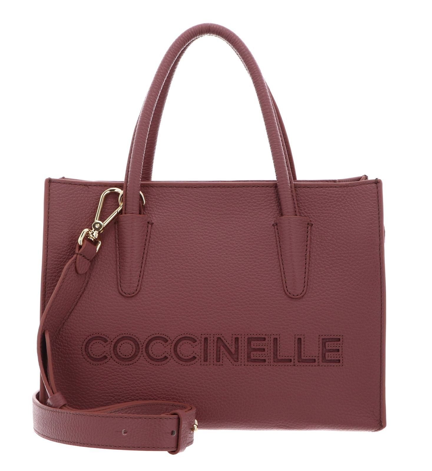 COCCINELLE Handtasche Handbag Grained Leather, aus echtem Rindsleder