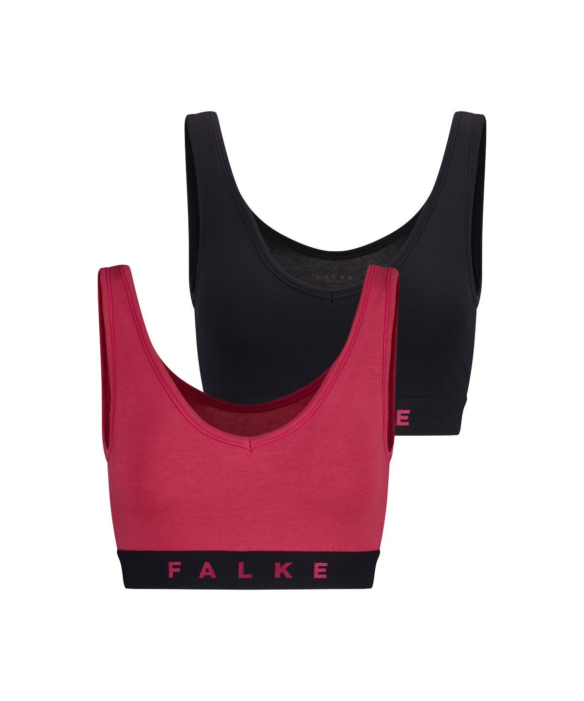 Falke Bustier Daily Comfort (2er Pack) ohne Bügel, Polster und Verschluss, weich, Cotton-Mix