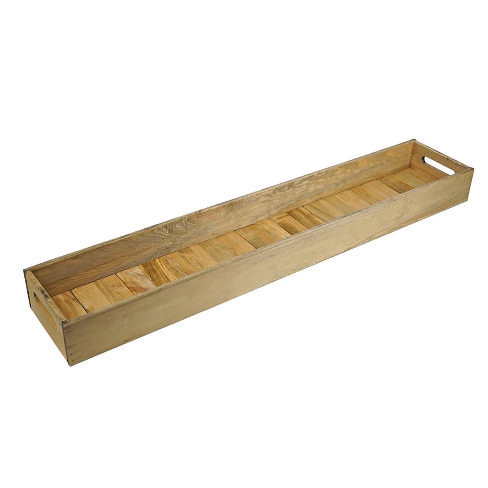 Neuetischkultur Tablett Tablett 95 cm Holz, Holz, (Stück, 1-tlg), Holztablett mit Griffe