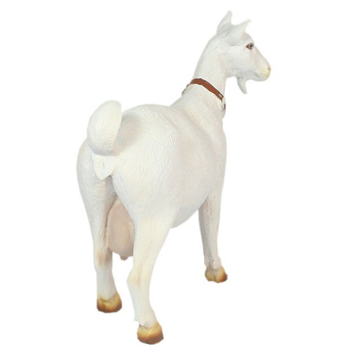 colourliving Tierfigur Deko Ziege Mecki Figur Ziegen Gartenfigur XL Tierfigur Dekofigur (1x Gartenfigur), Handbemalt, Wetterfest, Lebensecht wirkend – Bild 3 von 3