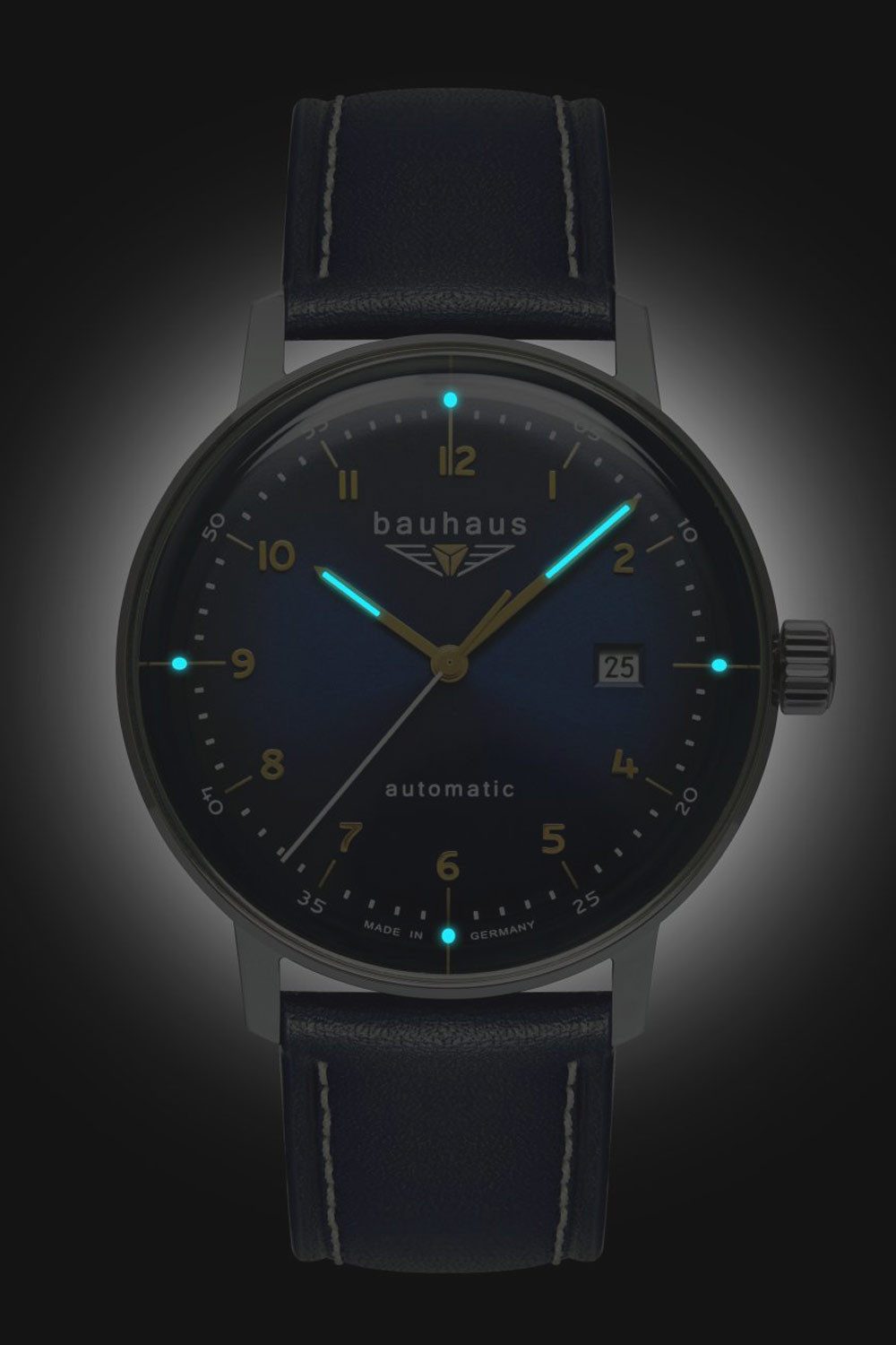 bauhaus Automatikuhr 2064-3, für Herren Automatik Blau