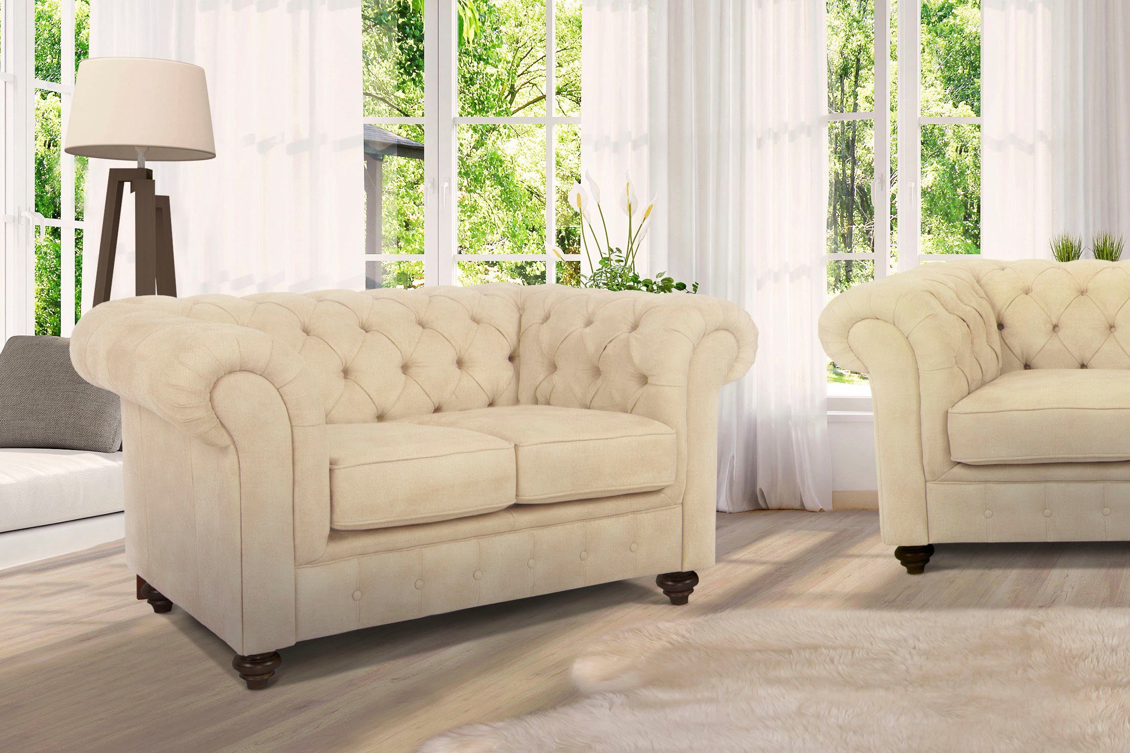 Chesterfield-Sofa Duc 2-Sitzer