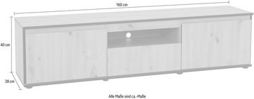 HELA TV-Board Ariana, mit angeschrägten Griffmulden, Breite 160 cm