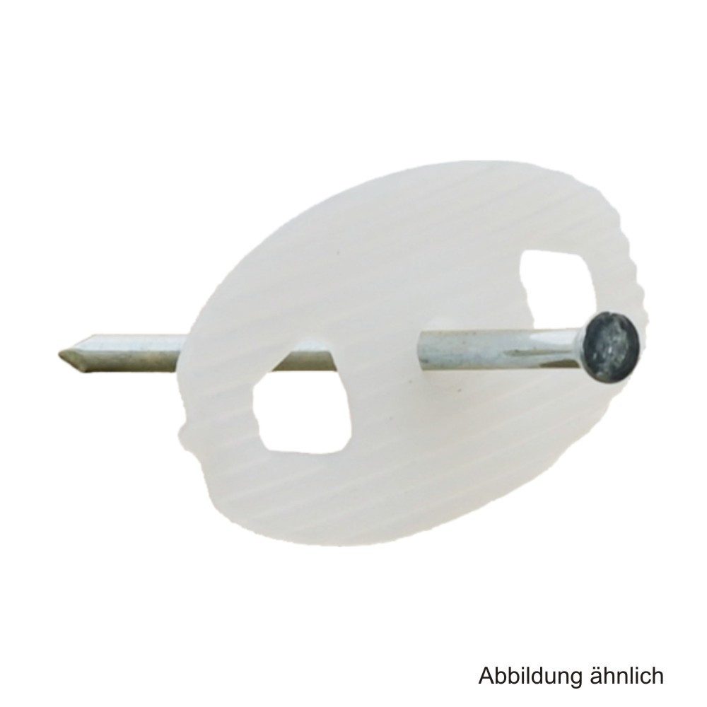 Trinnity Nagelscheibe mit Stahlnagel 3x40 mm, 150 Stück Audio- & Video-Kabel