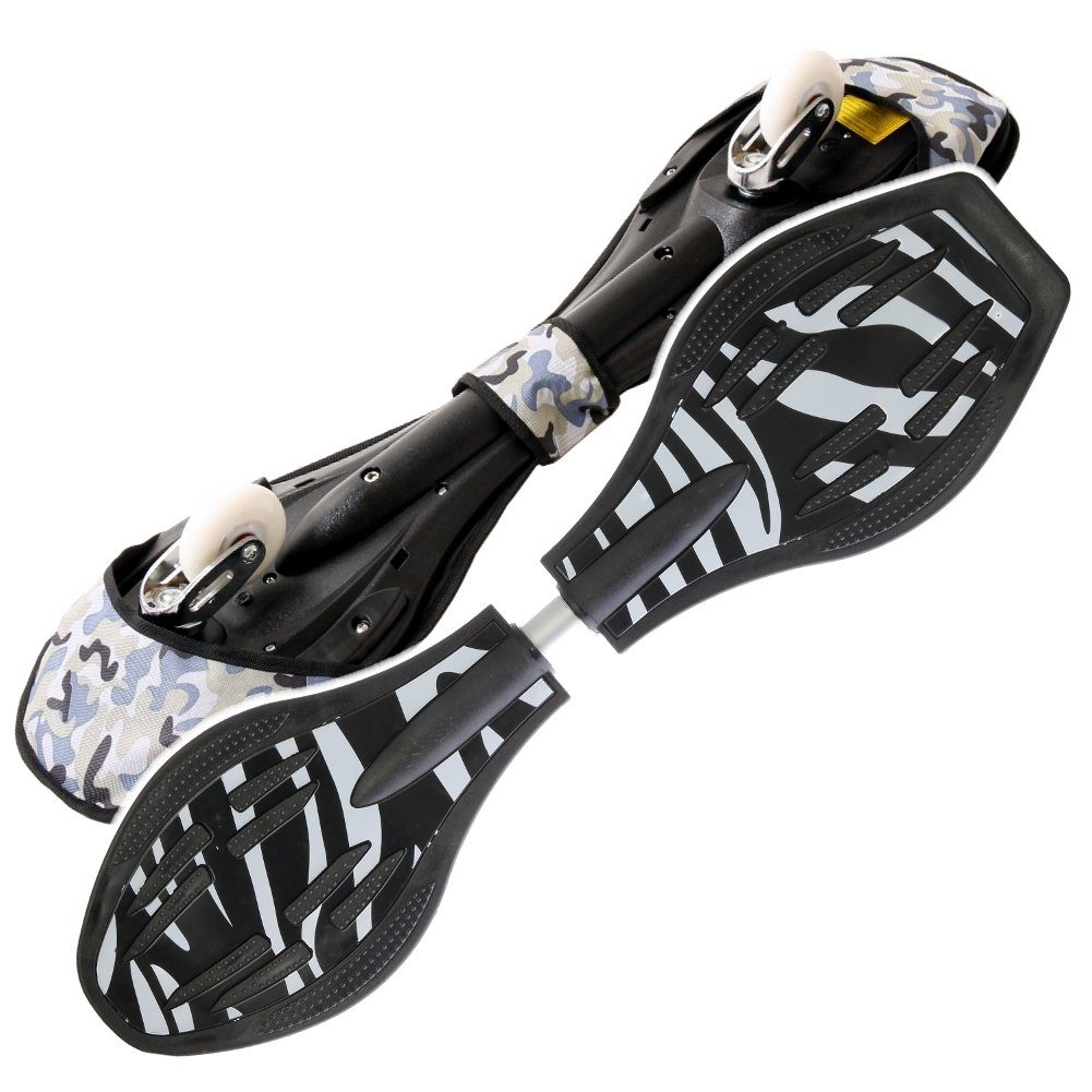 FunTomia Waveboard Waveboard mit Mach1 ABEC-9 Kugellager, LED Rollen & Tragetasche – Bild 3 von 5