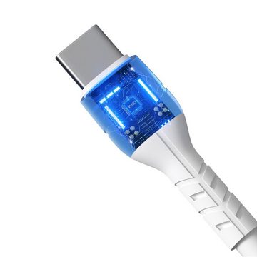 DEVIA 30er Set Kabel USB-C zu USB-C 1m 3A Laden / Datenübertragen Smartphone-Kabel