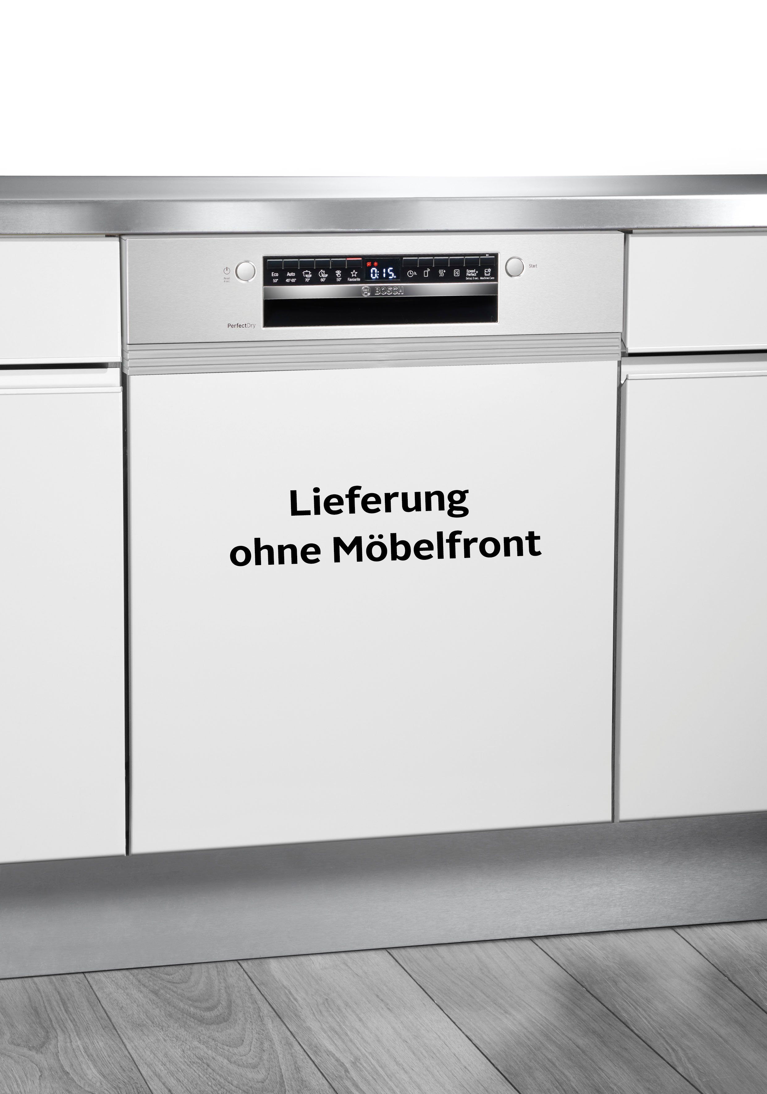 BOSCH teilintegrierbarer Geschirrspüler Serie 6, SMI6ZCS00E, 14 Maßgedecke