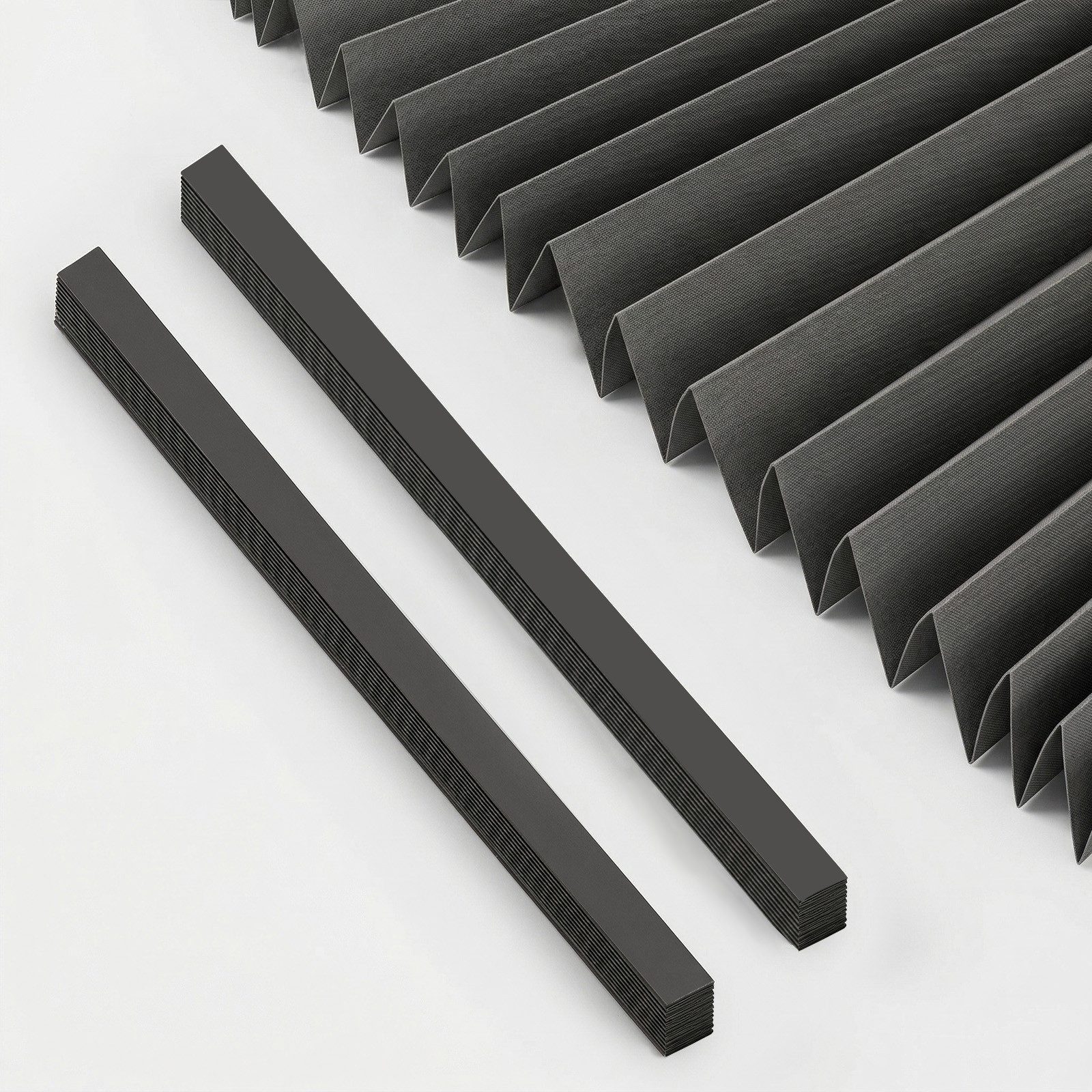 Sekey Plissee 2pcs ohne Bohren zum Kleben Rollo Dachfensterplissee Klebefix Plissee, Klebefix Plissee, 2er-Set, Innovative Klebemontage, Individuell formbar, Kürzbar