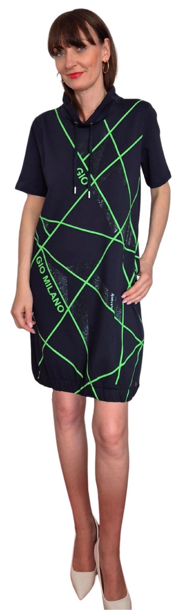 Gio Milano Shirtkleid Kleid mit abstraktem günstig online kaufen