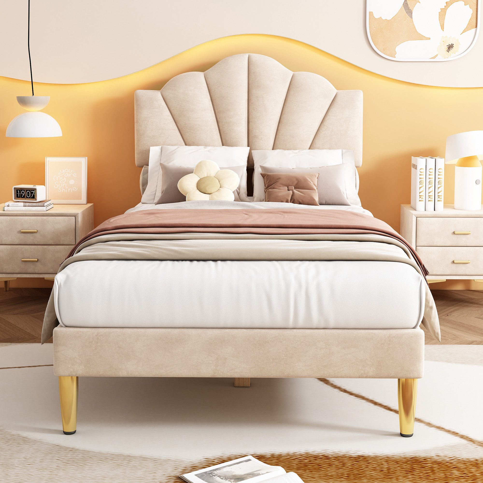 STILVORA Polsterbett 90×200 Kinderbett Jugendbett mit günstig online kaufen
