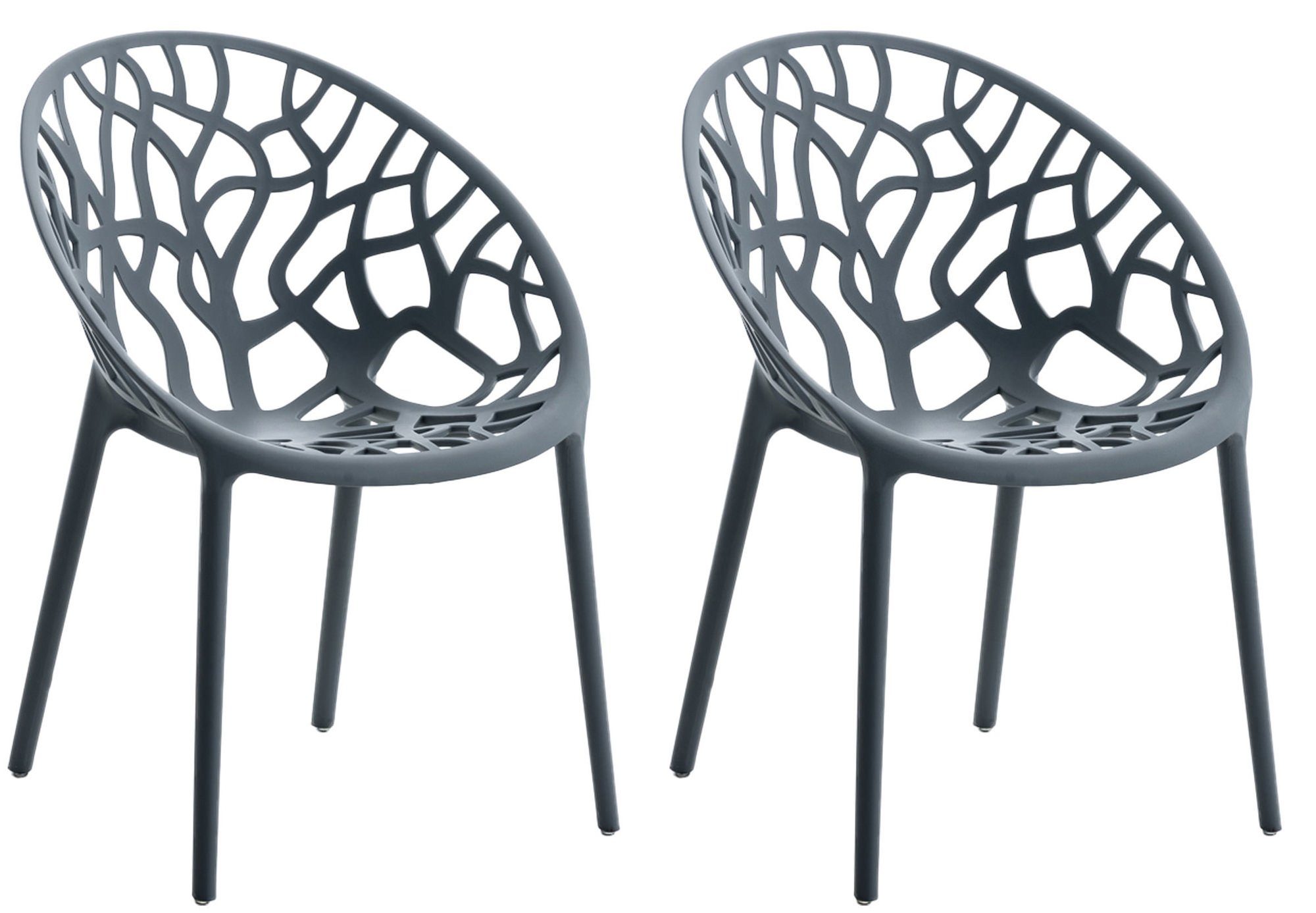 CLP Gartenstuhl Hope (2er Set, 2 St), Kunststoff, stapelbar, wetterfest günstig online kaufen