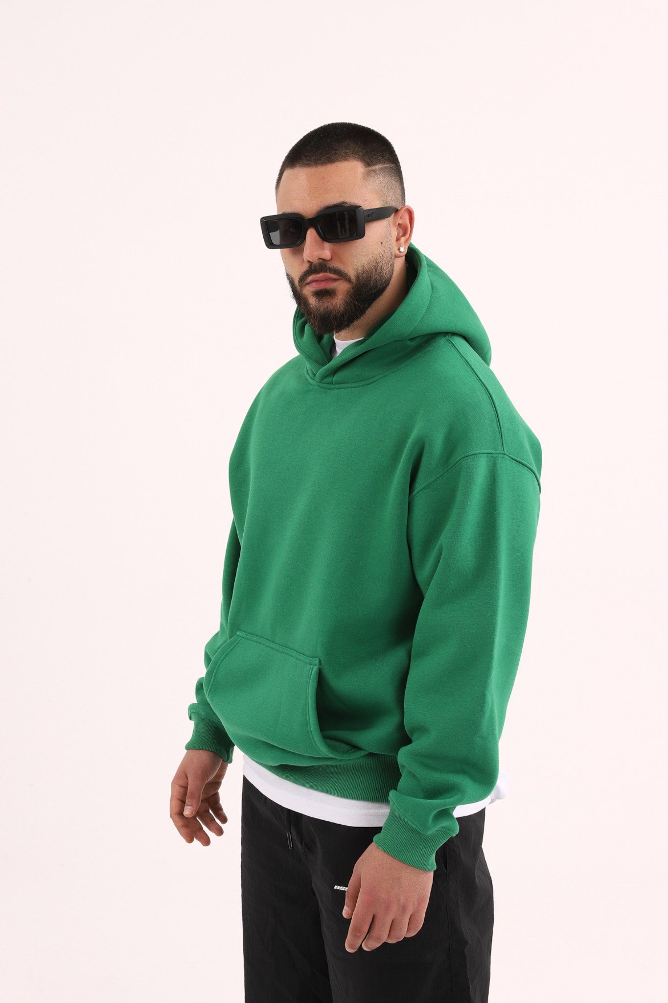 COFI Casuals Hoodie einfarbiger Basic Oversized Hoodie Premium Kapuzenpullover Unisex