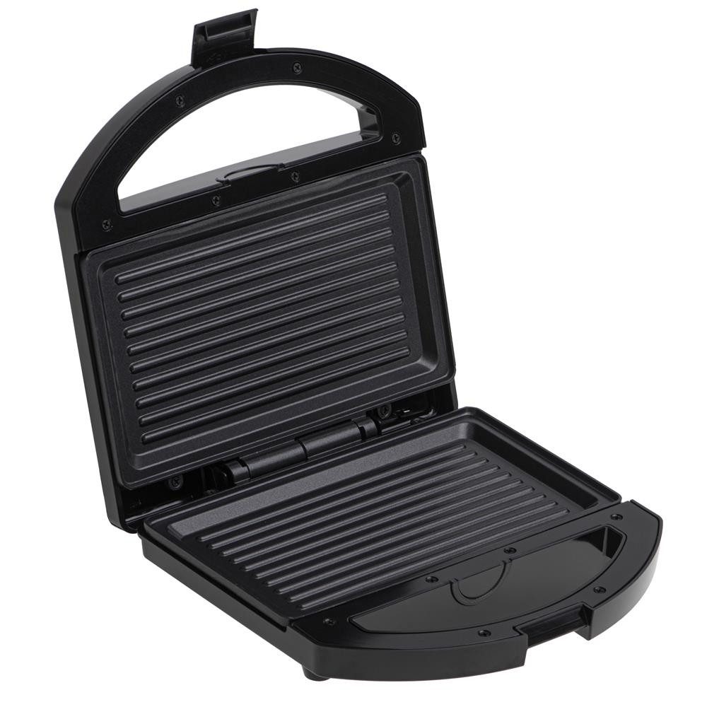Adler Kontaktgrill AD 3068, Sandwichmaker, elektrisch, Antihaftbeschichtung, schwarz