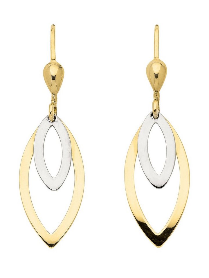 Adelia´s Paar Ohrhänger 333 Gold Ohrringe Ohrhänger, Goldschmuck für Damen,  Adelia´s - Qualität aus Deutschland