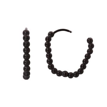Heideman Paar Ohrstecker Maren schwarz farben (Ohrringe, inkl. Geschenkverpackung), mit Kugeln