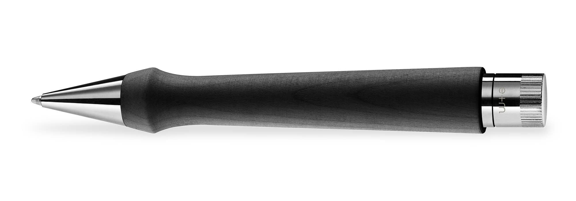 e+m Ручки ARROW, Handgefertigter Drehkugelschreiber aus Massivholz mit Metallakzenten