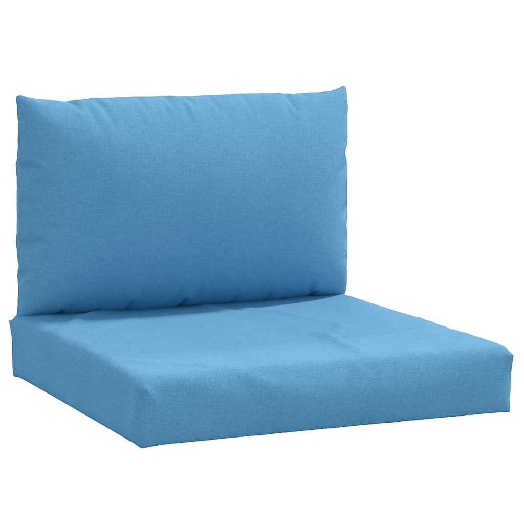 vidaXL Sitzauflage Palettenkissen 2-tlg. Melange Blau günstig online kaufen
