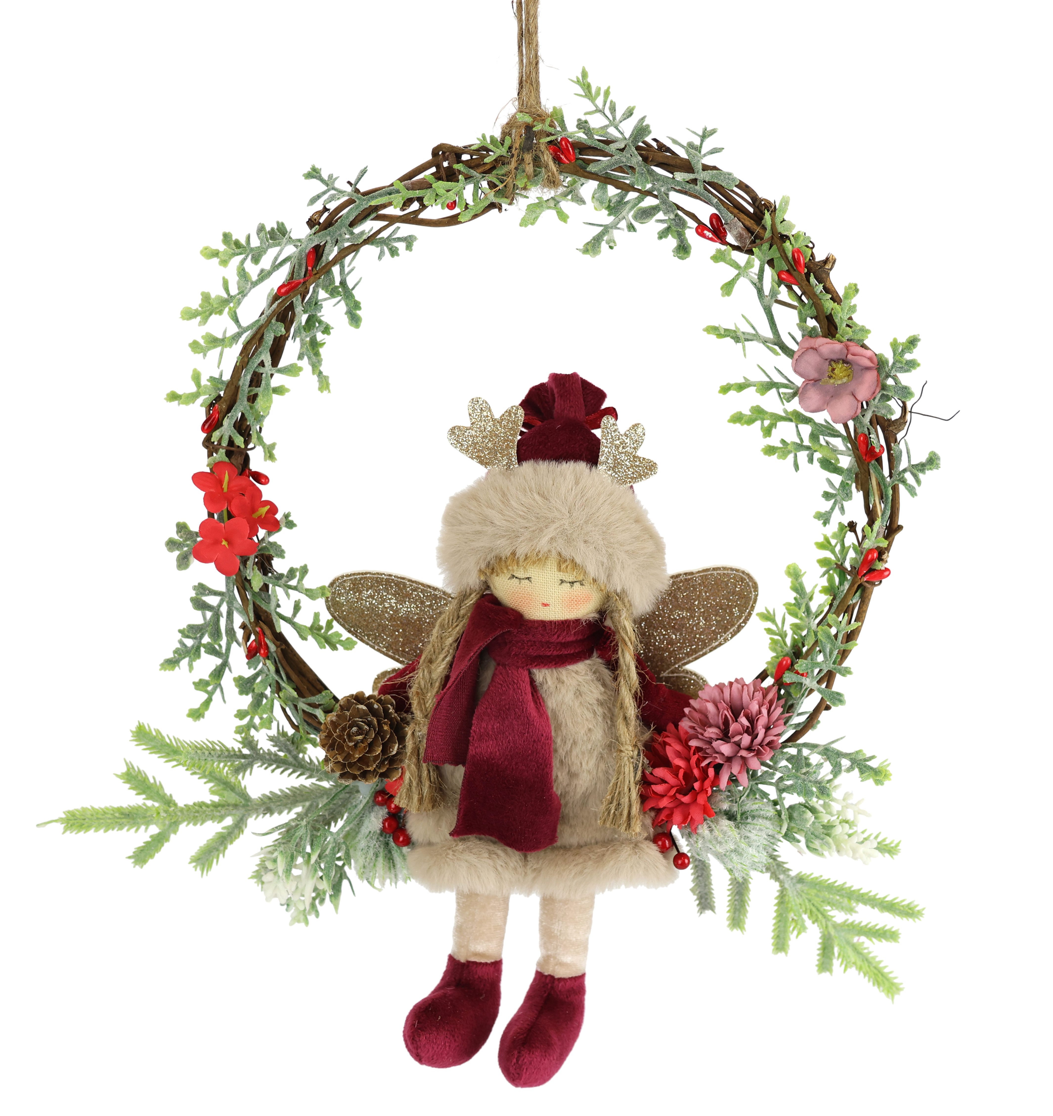 Kunstkranz Tannen-Kranz Elfe/Beeren/Tanne Tanne, I.GE.A., Höhe 28 cm, Dekor günstig online kaufen