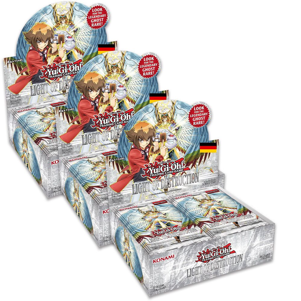 Yu-Gi-Oh Sammelkarte Yu-Gi-Oh! Light of Destruction - 3 Displays - Deutsch REPRINT