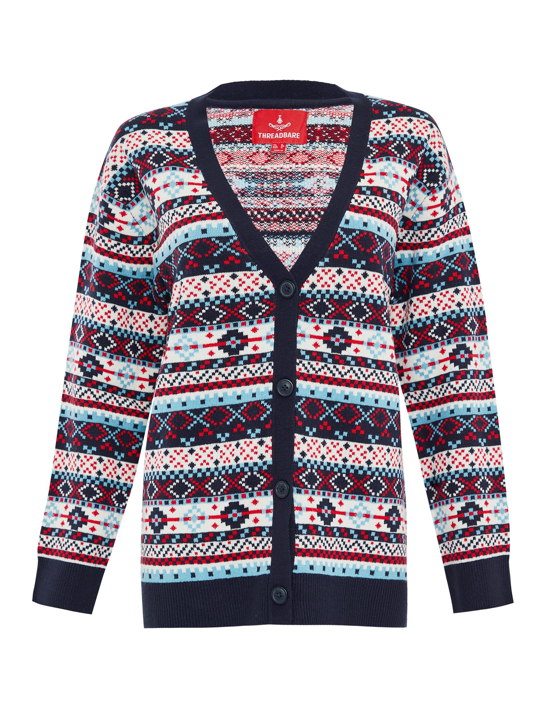 Threadbare Strickjacke Ladies Xmas Cardigan Iceland (1-tlg) im tollen Weihnachtsdesign