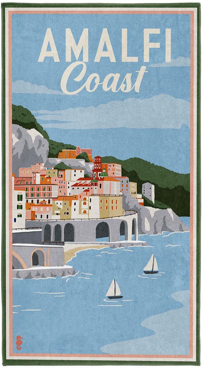 Velours Küste Amalfi, mit Strandtuch (1-St), Seahorse Amalfi