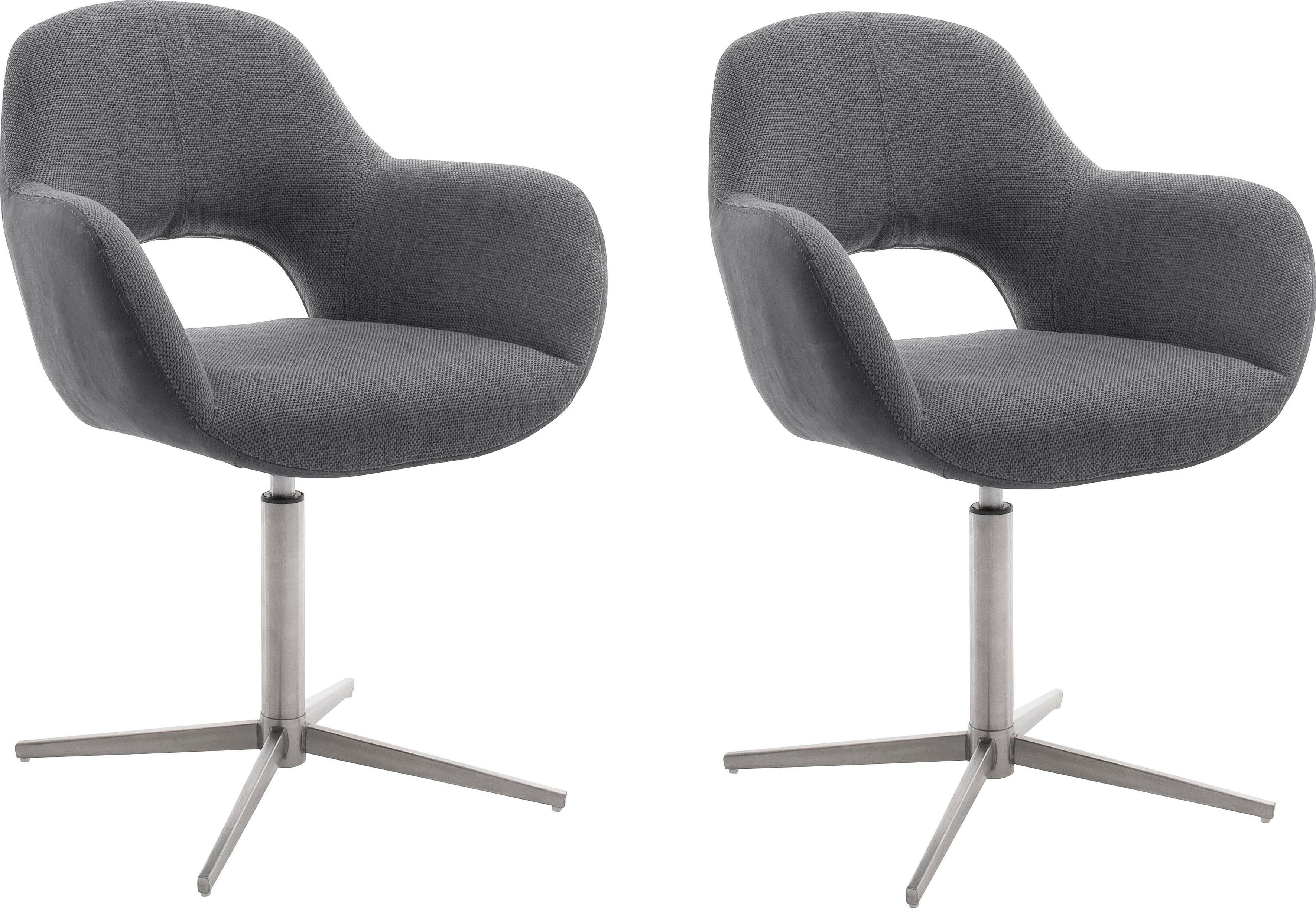 MCA furniture Esszimmerstuhl »Melrose« (Set, 2 Stück), Stuhl 360°drehbar mit Nivellierung-HomeTrends
