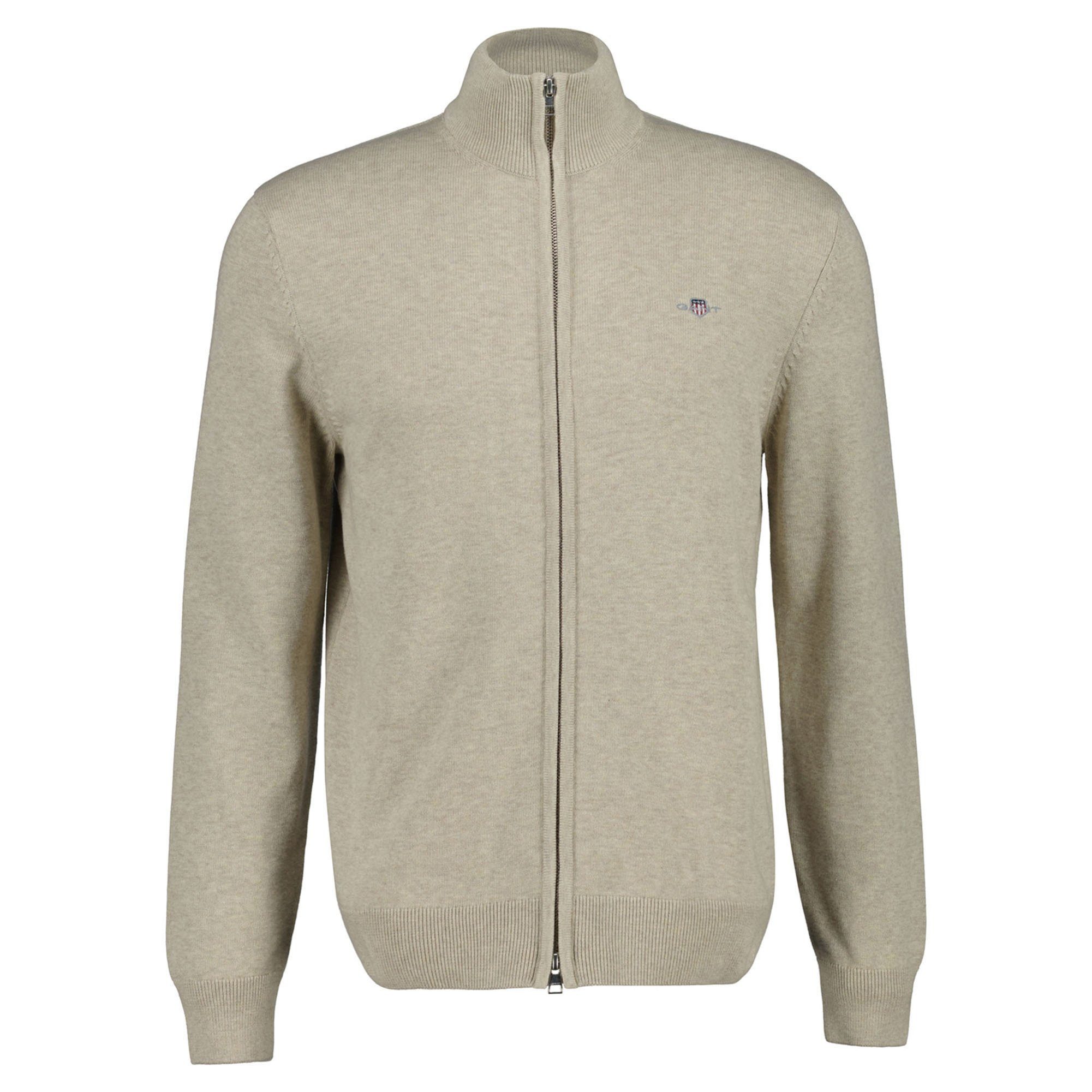 Gant Sweatshirt Herren Strickjacke Baumwolle günstig online kaufen