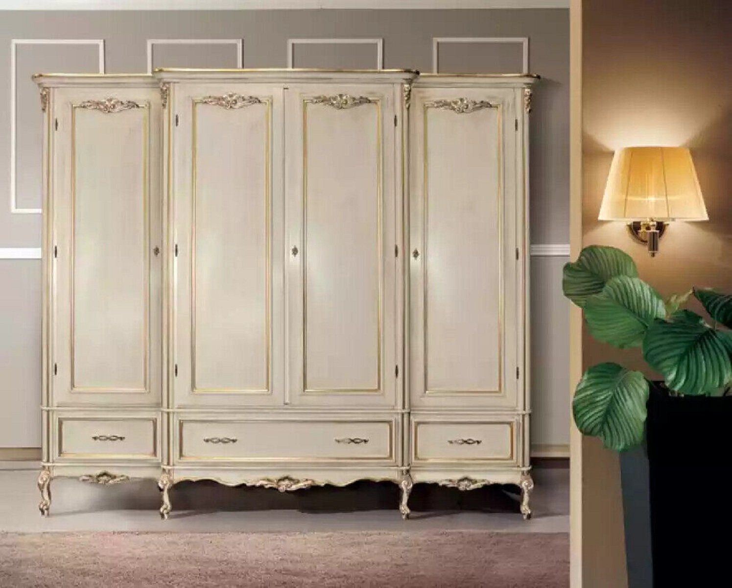 Schränke Klassischer JVmoebel Möbel Garderobe Stil in Europa Kleiderschrank Modern Holz Kleiderschrank (1-St) Made