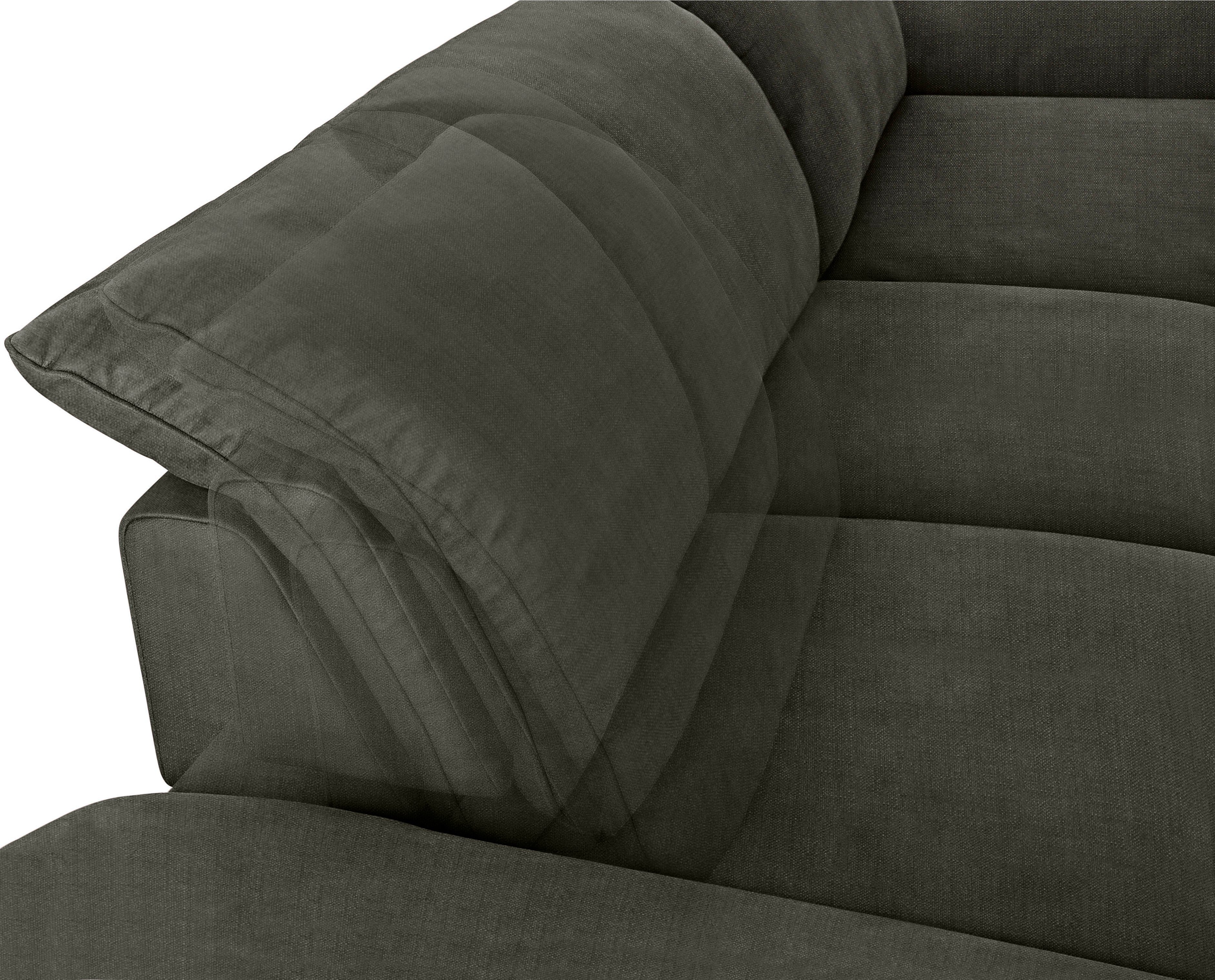 mit Sitztiefenverstellung, Füße W.SCHILLIG cm 340 Chrom glänzend, Ecksofa Breite enjoy&MORE,