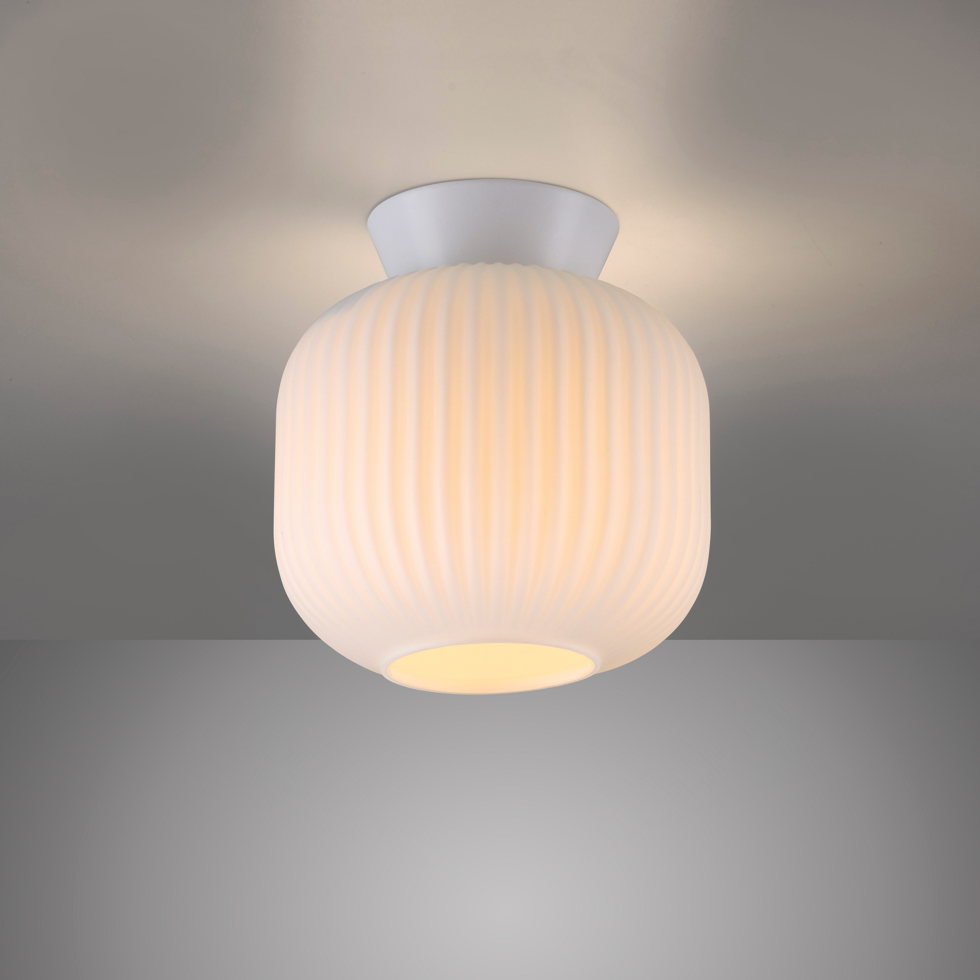 SCHÖNER WOHNEN-Kollektion LED Deckenleuchte NAMI, ohne Leuchtmittel, SCHÖNER WOHNEN Kollektion, geriffeltes Glas – Bild 5 von 5