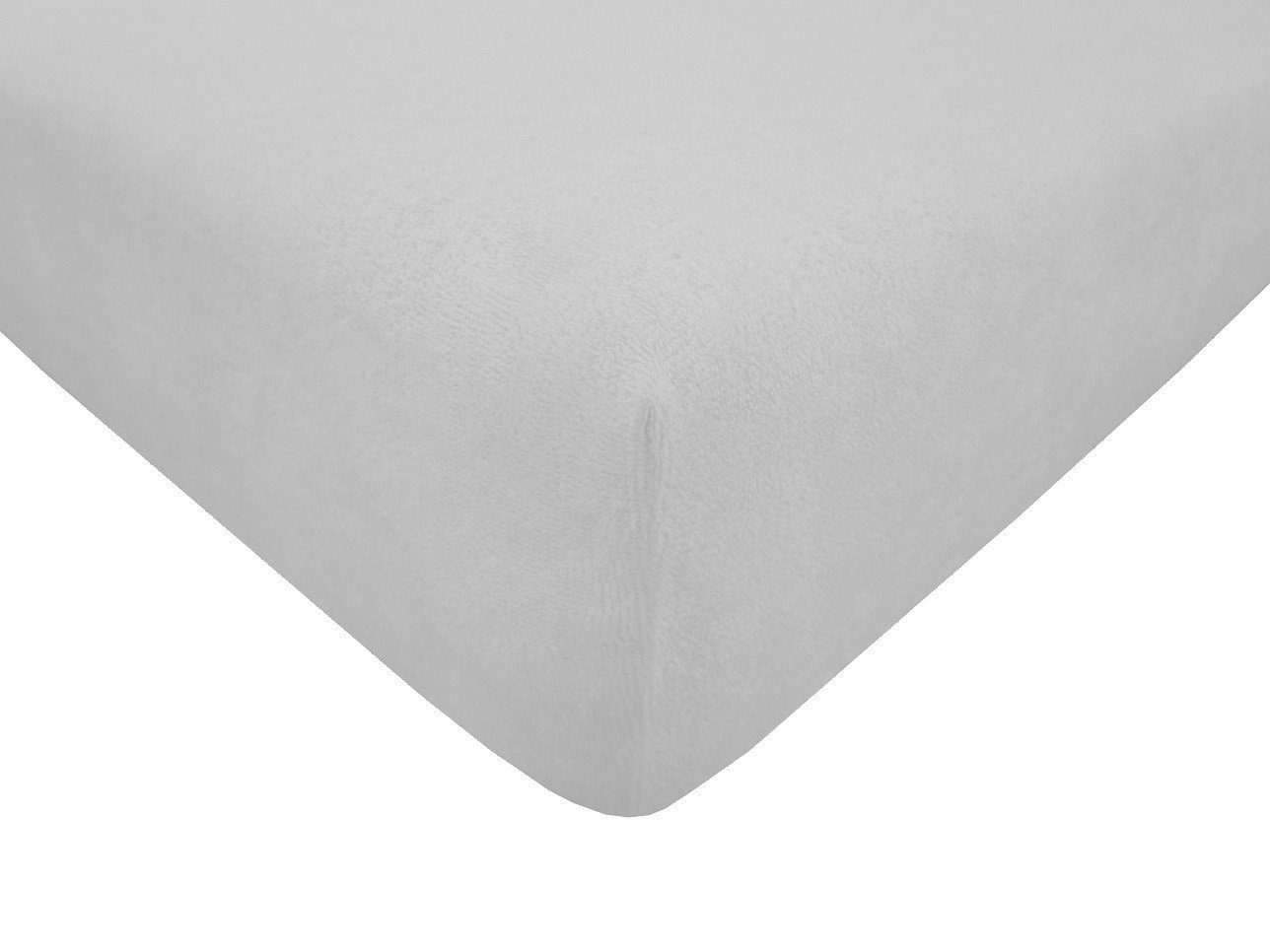 DUKAL Spannbettlaken aus hochwertigem Frottee-Stretch, versch. Größen, Frottee, Gummizug: rundum, (1 Stück), 90x200 - 100x200 cm, mit Spannumrandung, Made in Germany
