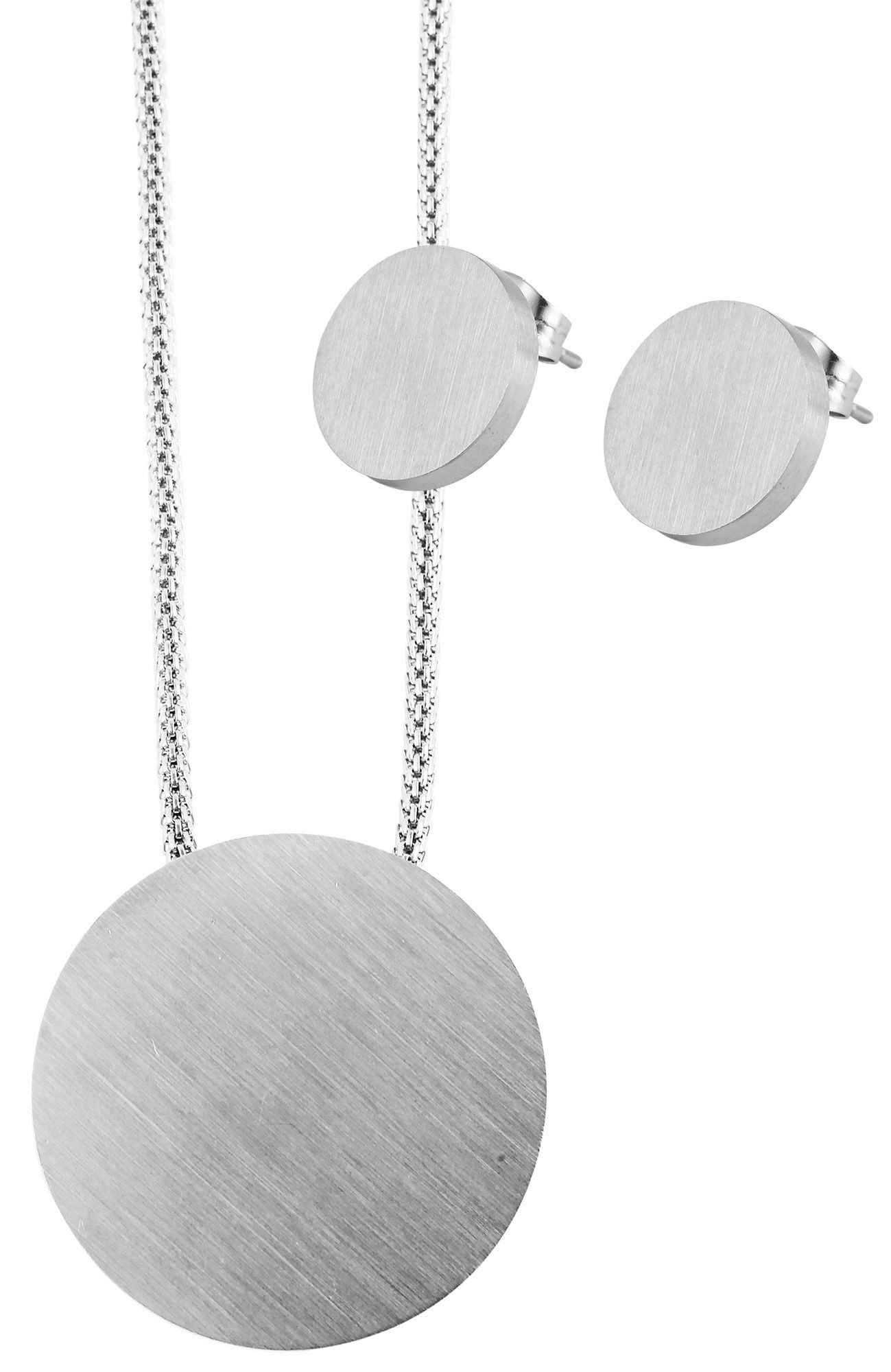 AKZENT Schmuckset Ariza Edelstahl silber (inkl. Schmuckbox), Damen Schmucks günstig online kaufen