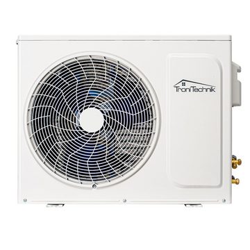 TroniTechnik Split-Klimagerät Reykir 9000 mit UV-C Filter, A++ EEK, mit App-Steuerung,Raumthermostat, Kühlung,Heizung,Ventilation (6-Stufen Ventilator),Entfeuchtung