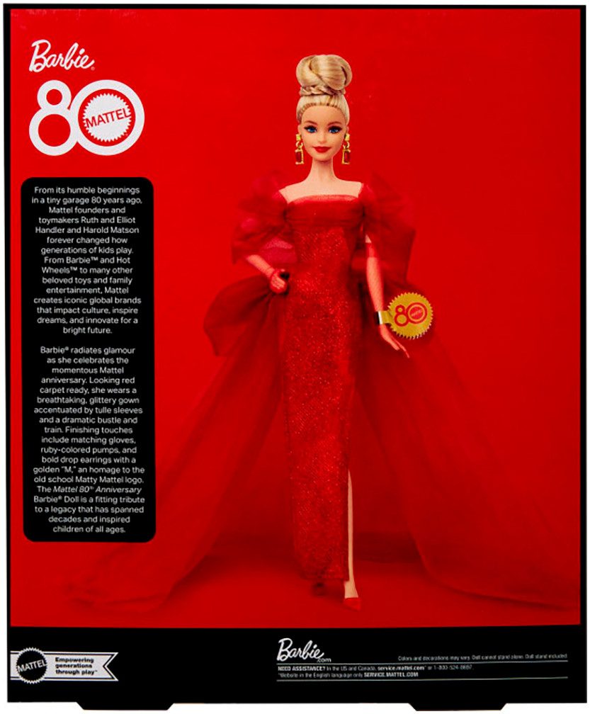Barbie Anziehpuppe Barbie Signature Mattel 80th Anniversary 1 - Blonde günstig online kaufen