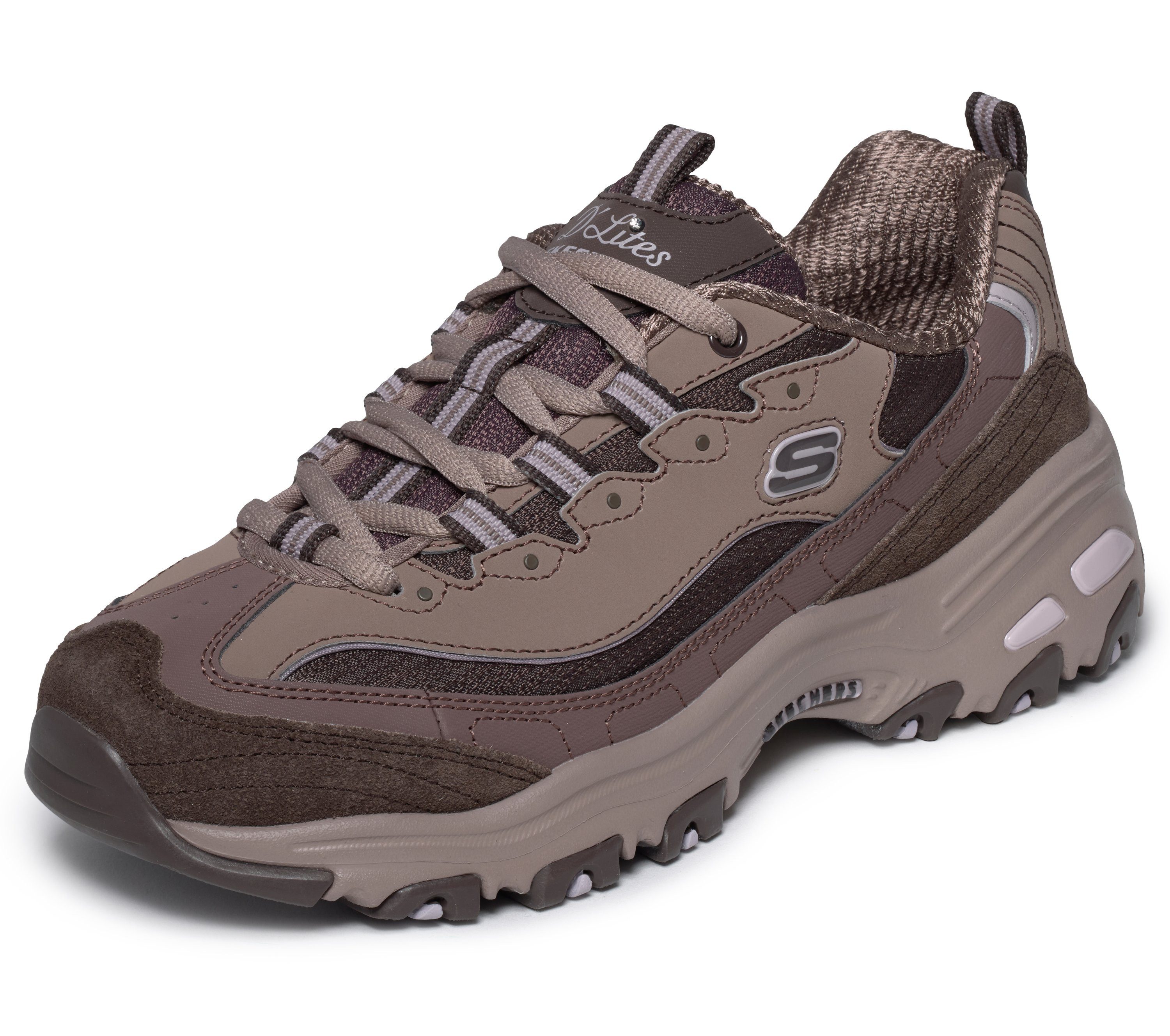 Skechers D'LITES- Keilsneaker Chunky Sneaker, Freizeitsneaker, Halbschuh mit Schnürung