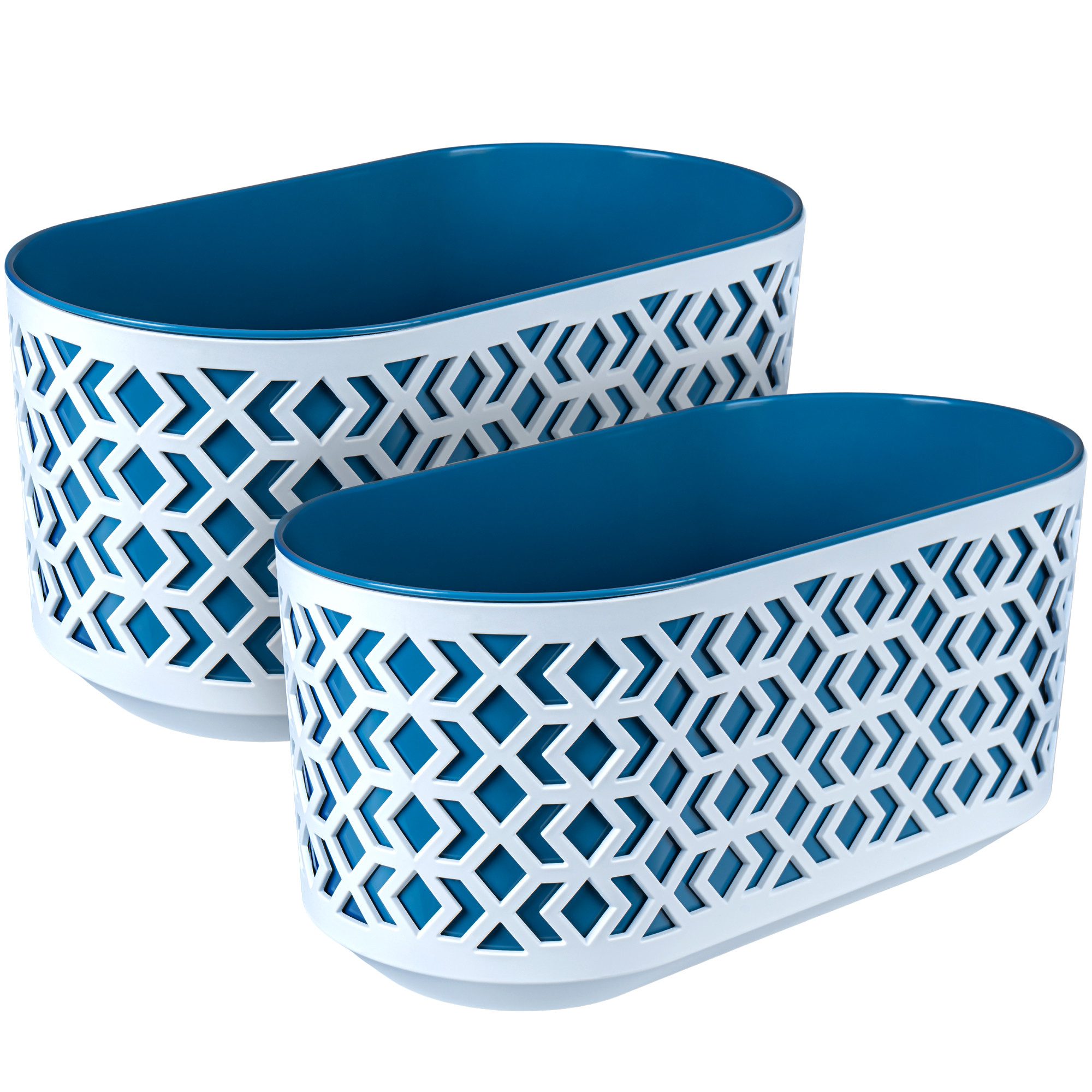 KONZEPT Blumenkasten Blumenkasten Balkon 40 cm Pflanzkasten für außen und innen (2 St), wetter- und UV-beständig, Outdoor, Leicht zu reinigen und pflegeleicht