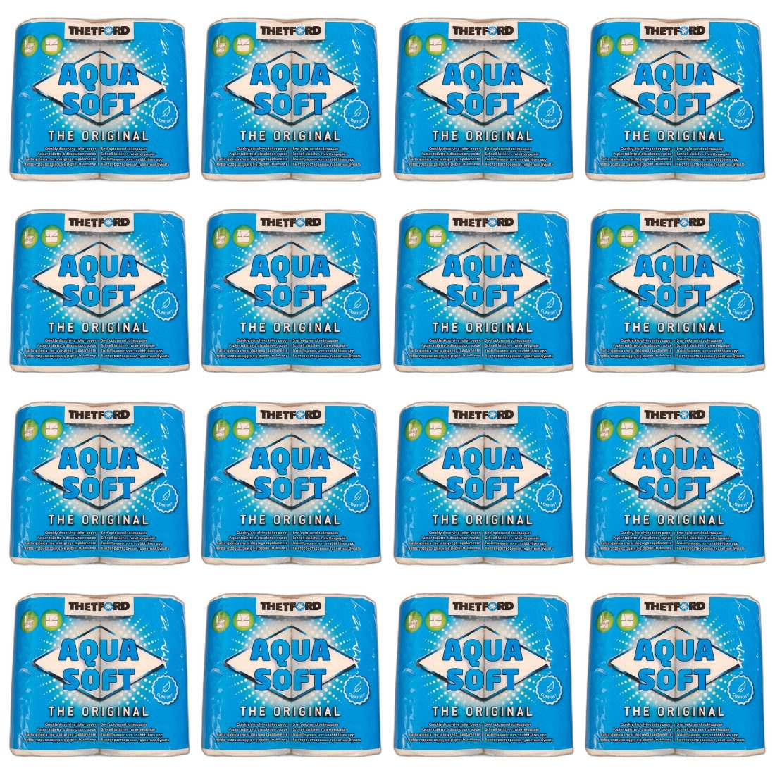 THETFORD Туалетная бумага 24 x Thetford Aqua Soft Туалетная бумага WC Papier Campingtoilette 4 (24-St)
