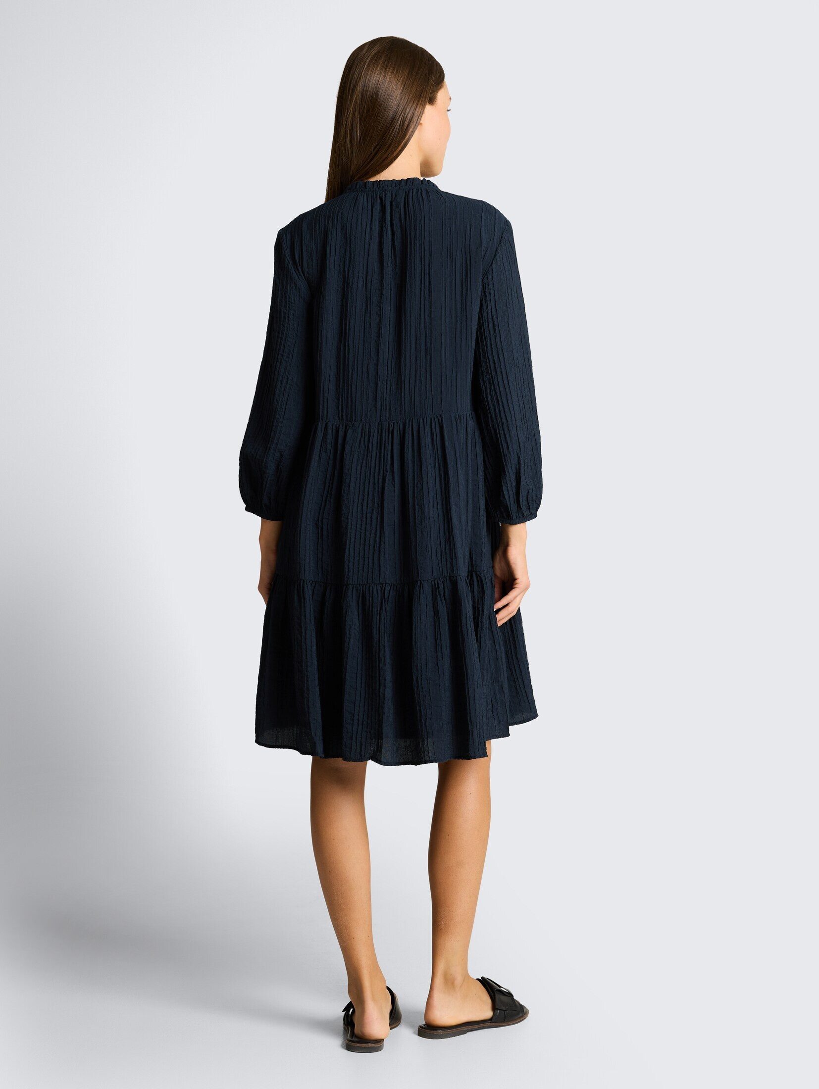 TOM TAILOR Sommerkleid Kleider & Jumpsuits Crinkle Kleid mit Volants