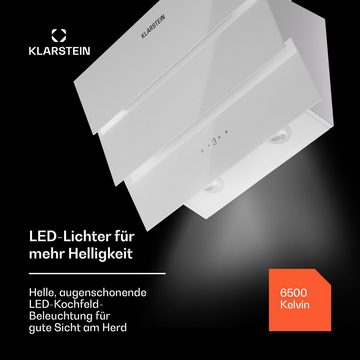 Klarstein Deckenhaube Serie CGCH3-Antonia-60WH Antonia, Dunstabzugshaube Abluft Umluft LED Touch