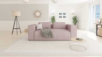 S-Style Möbel 2-Sitzer Cord Sofa Renne, 1 Teile, mit Wellenfederung