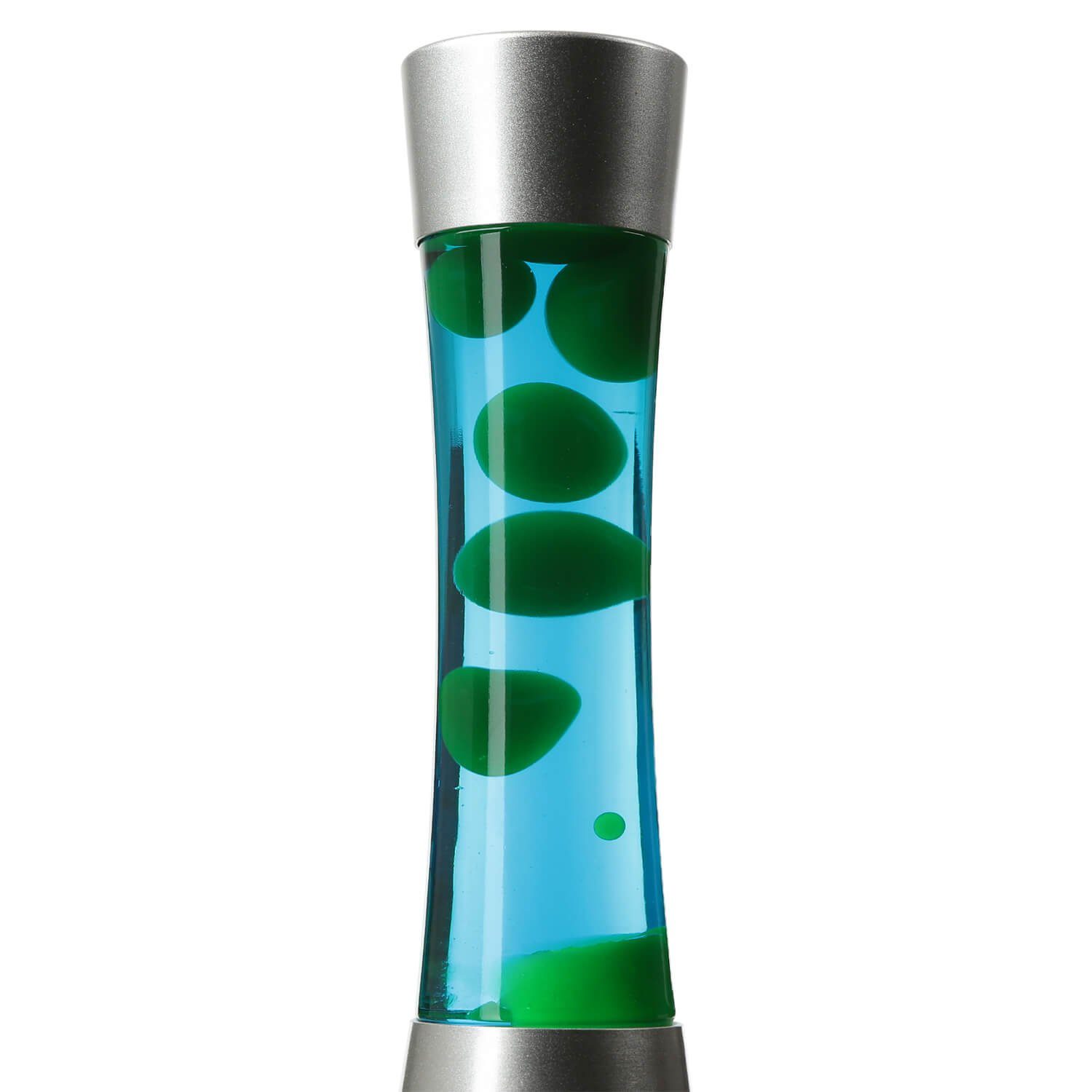 Tischlampe Lavalampe mit Licht-Erlebnisse Kabelschalter Blau SANDRO, dekorativ Leuchtmittel Grün