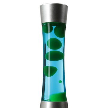 Licht-Erlebnisse Lavalampe SANDRO, Tischlampe Blau Grün Kabelschalter mit Leuchtmittel dekorativ