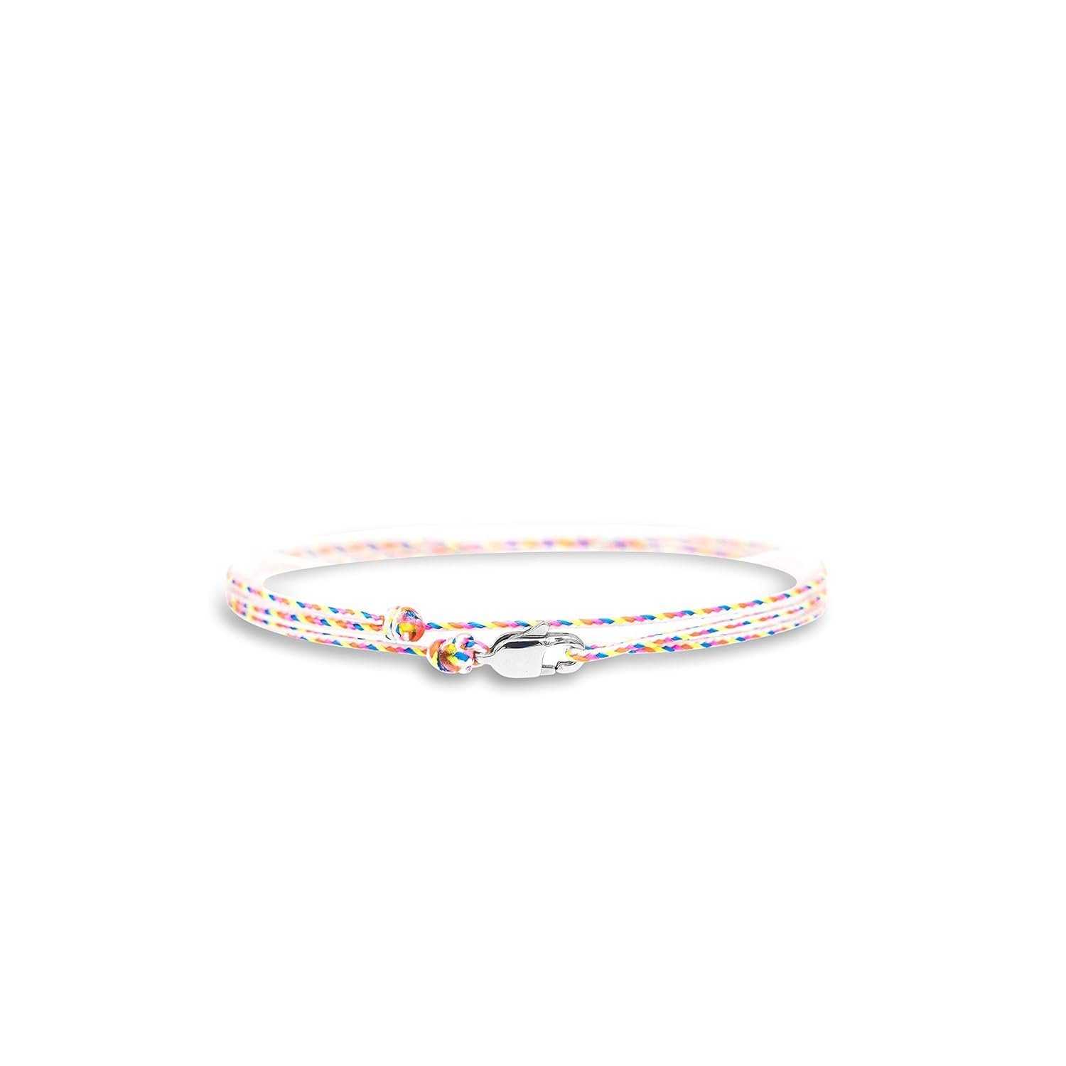 Made by Nami Wickelarmband Minimalistisches Armband mit Karabinerhaken Herren Armband Damen, Maritimes Armband Wasserfest & Verstellbar