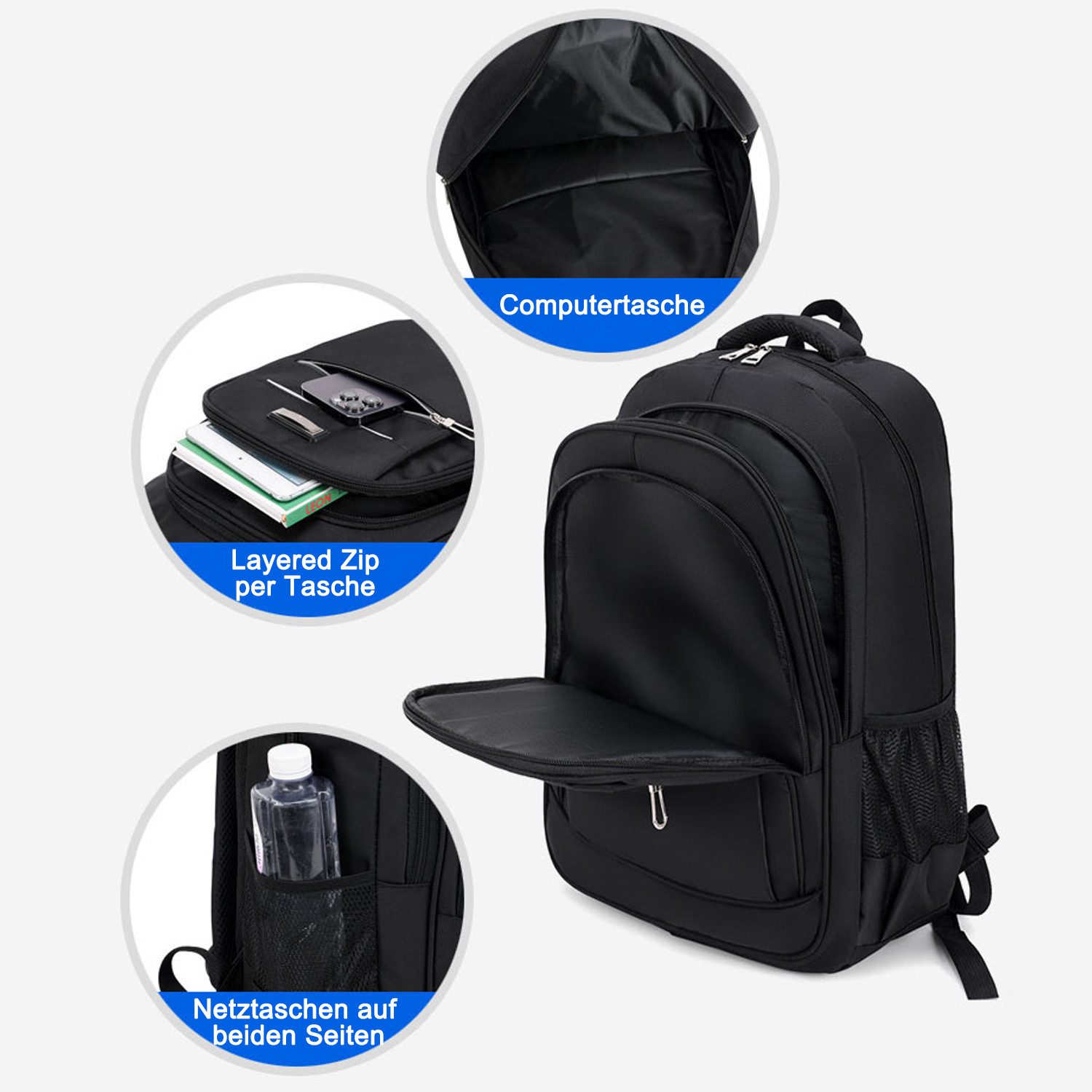 OKWISH Laptoprucksack Laptop Rucksack Rucksäcke Schulrucksack günstig online kaufen