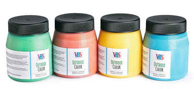 VBS Bastelfarbe Outdoor Color Farbset, 4er-Farbset
